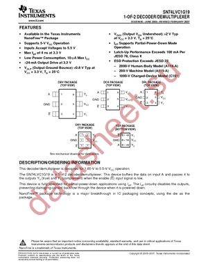 SN74LVC1G19DCKRE4 datasheet  